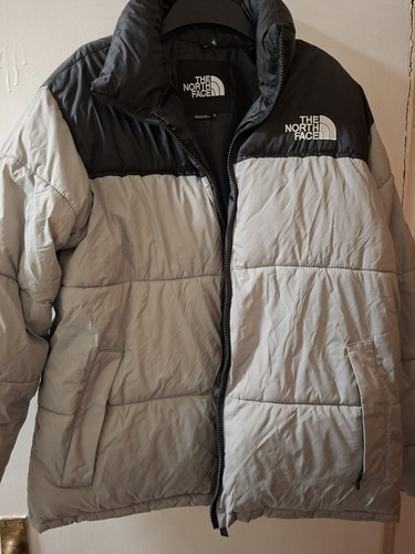 Grey north face puffer - north,